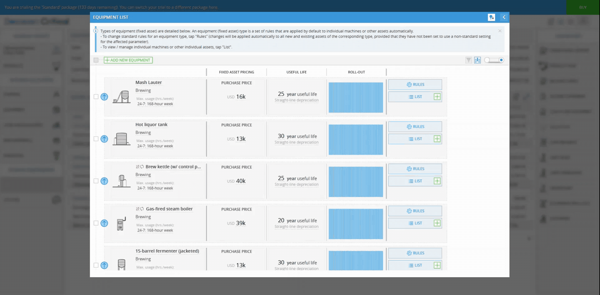 Adobe Express - equipment-driven expense custom frequency case